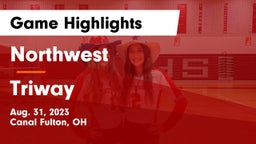 Northwest  vs Triway  Game Highlights - Aug. 31, 2023
