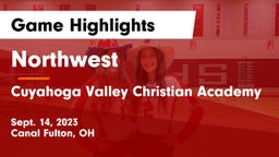 Northwest  vs Cuyahoga Valley Christian Academy  Game Highlights - Sept. 14, 2023