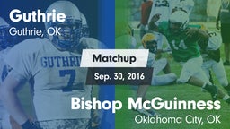 Matchup: Guthrie  vs. Bishop McGuinness  2016