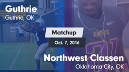 Matchup: Guthrie  vs. Northwest Classen  2016