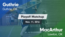 Matchup: Guthrie  vs. MacArthur  2016
