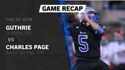 Recap: Guthrie  vs. Charles Page  2014