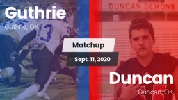 Matchup: Guthrie  vs. Duncan  2020