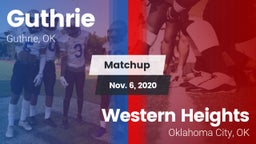 Matchup: Guthrie  vs. Western Heights  2020