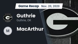 Recap: Guthrie  vs. MacArthur 2020