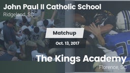 Matchup: John Paul II Catholi vs. The Kings Academy 2017