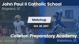 Matchup: John Paul II Catholi vs. Colleton Preparatory Academy 2017
