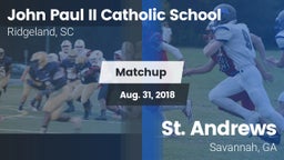 Matchup: John Paul II Catholi vs. St. Andrews  2018