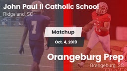 Matchup: John Paul II Catholi vs. Orangeburg Prep  2019