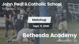 Matchup: John Paul II Catholi vs. Bethesda Academy 2020