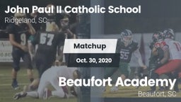 Matchup: John Paul II Catholi vs. Beaufort Academy 2020