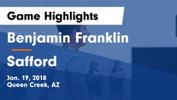 Benjamin Franklin  vs Safford  Game Highlights - Jan. 19, 2018