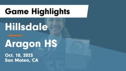 Hillsdale  vs Aragon HS Game Highlights - Oct. 10, 2023