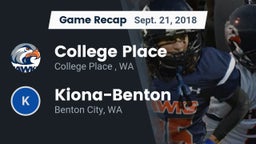 Recap: College Place   vs. Kiona-Benton  2018