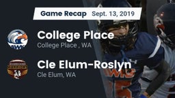 Recap: College Place   vs. Cle Elum-Roslyn  2019