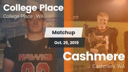 Matchup: College Place High S vs. Cashmere  2019