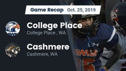 Recap: College Place   vs. Cashmere  2019