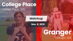 Matchup: College Place High S vs. Granger  2019