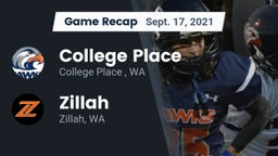 Recap: College Place   vs. Zillah  2021