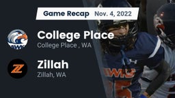 Recap: College Place   vs. Zillah  2022