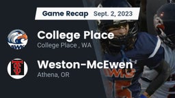 Recap: College Place   vs. Weston-McEwen  2023