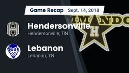 Recap: Hendersonville  vs. Lebanon  2018