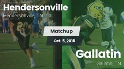 Matchup: Hendersonville High vs. Gallatin  2018