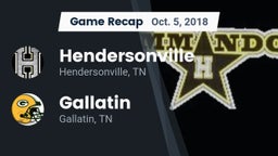 Recap: Hendersonville  vs. Gallatin  2018