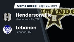 Recap: Hendersonville  vs. Lebanon  2019