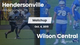 Matchup: Hendersonville High vs. Wilson Central  2019