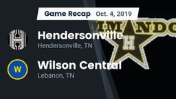 Recap: Hendersonville  vs. Wilson Central  2019