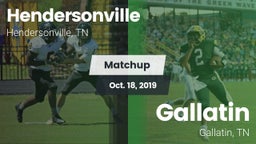 Matchup: Hendersonville High vs. Gallatin  2019