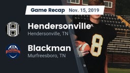 Recap: Hendersonville  vs. Blackman  2019
