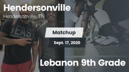 Matchup: Hendersonville High vs. Lebanon 9th Grade 2020