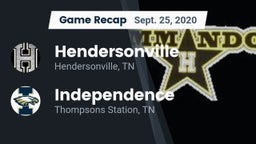 Recap: Hendersonville  vs. Independence  2020