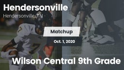 Matchup: Hendersonville High vs. Wilson Central 9th Grade 2020
