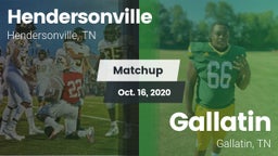 Matchup: Hendersonville High vs. Gallatin  2020