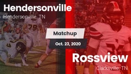 Matchup: Hendersonville High vs. Rossview  2020