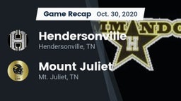 Recap: Hendersonville  vs. Mount Juliet  2020