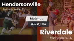Matchup: Hendersonville High vs. Riverdale  2020