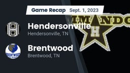 Recap: Hendersonville  vs. Brentwood  2023