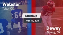Matchup: Webster  vs. Dewey  2016
