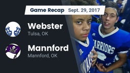 Recap: Webster  vs. Mannford  2017