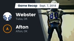 Recap: Webster  vs. Afton  2018