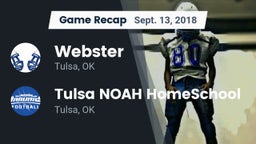 Recap: Webster  vs. Tulsa NOAH HomeSchool  2018