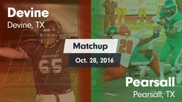 Matchup: Devine  vs. Pearsall  2016