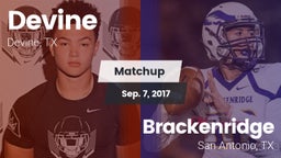 Matchup: Devine  vs. Brackenridge  2017