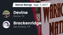 Recap: Devine  vs. Brackenridge  2017