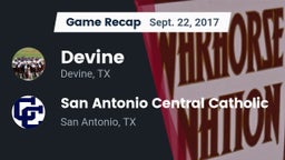 Recap: Devine  vs. San Antonio Central Catholic  2017