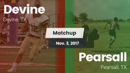 Matchup: Devine  vs. Pearsall  2017